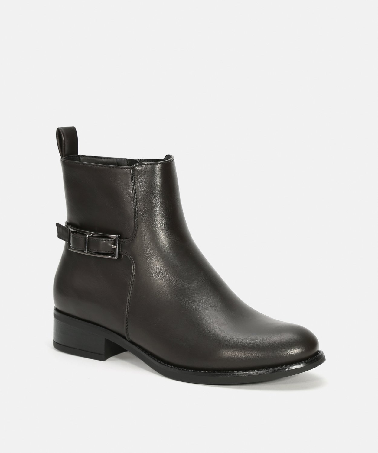 Botines planos hebilla image number null